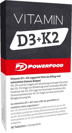 PowerFood Vitamin D3 + K2